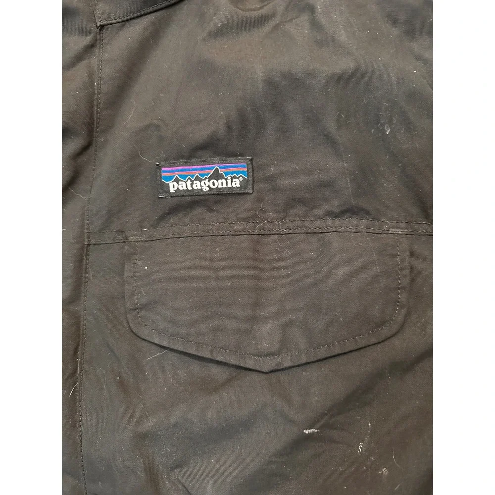 Patagonia Mens Isthmus Parka Black Fleece Lined Hooded Jacket 27021 FA19 Large
